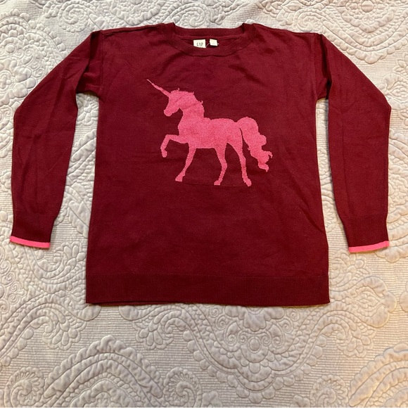 GAP sweater with unicorn. - Picture 1 of 5